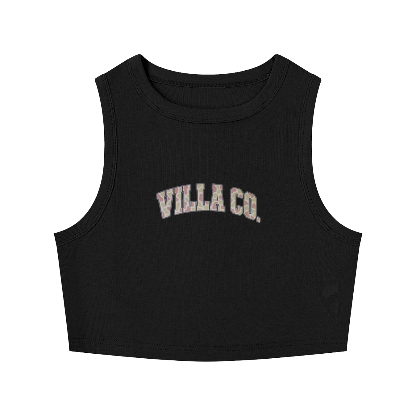 Women's villa co Tight Crewneck Crop Tank Top