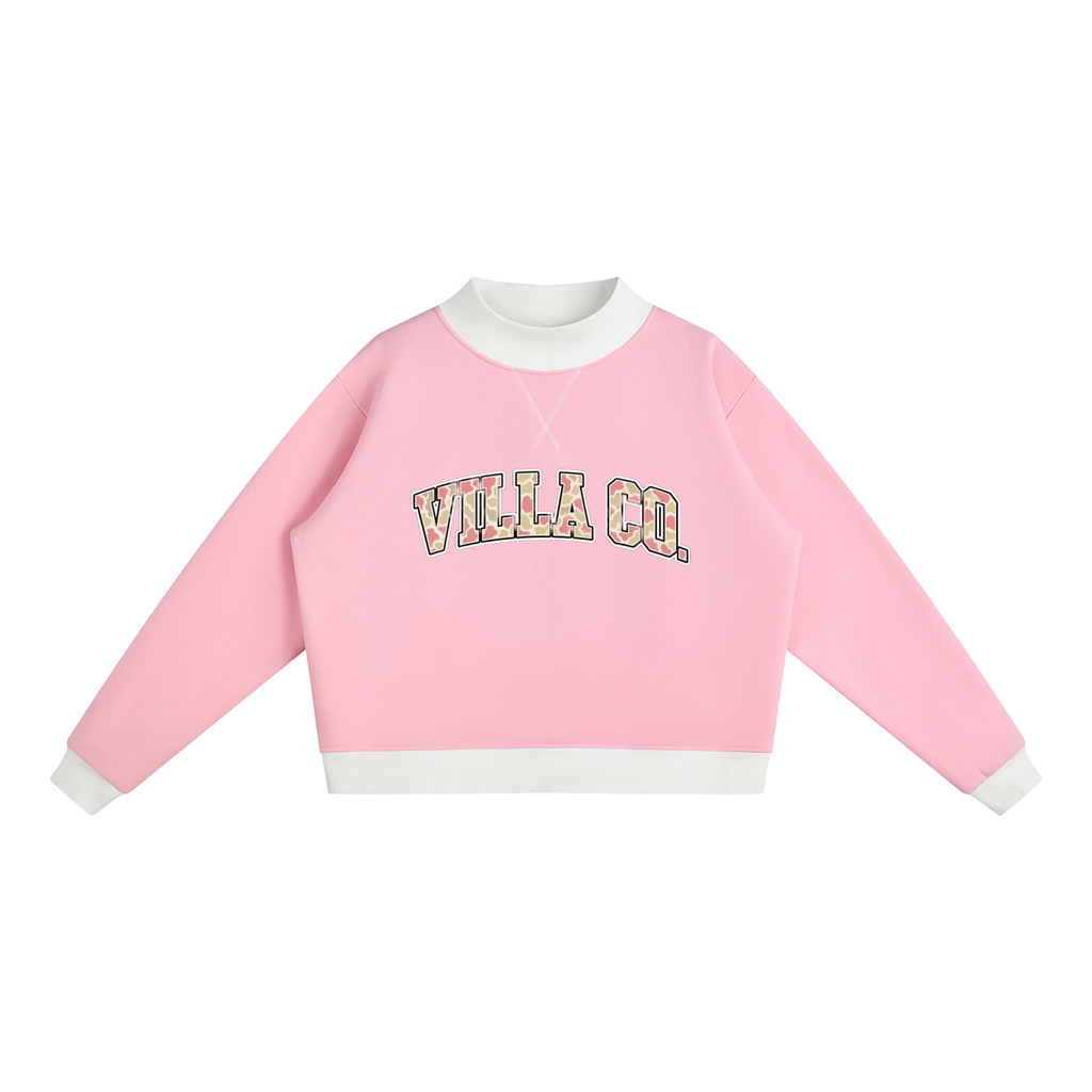 Women’s villa co Mock Neck Crewneck Sweatshirt